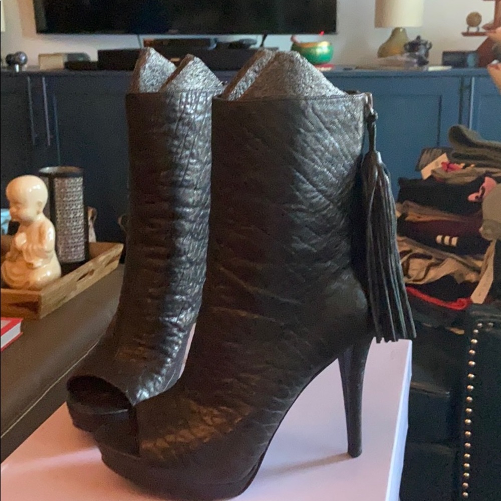 Vera Wang Lavender Sabina Open Toe Boot